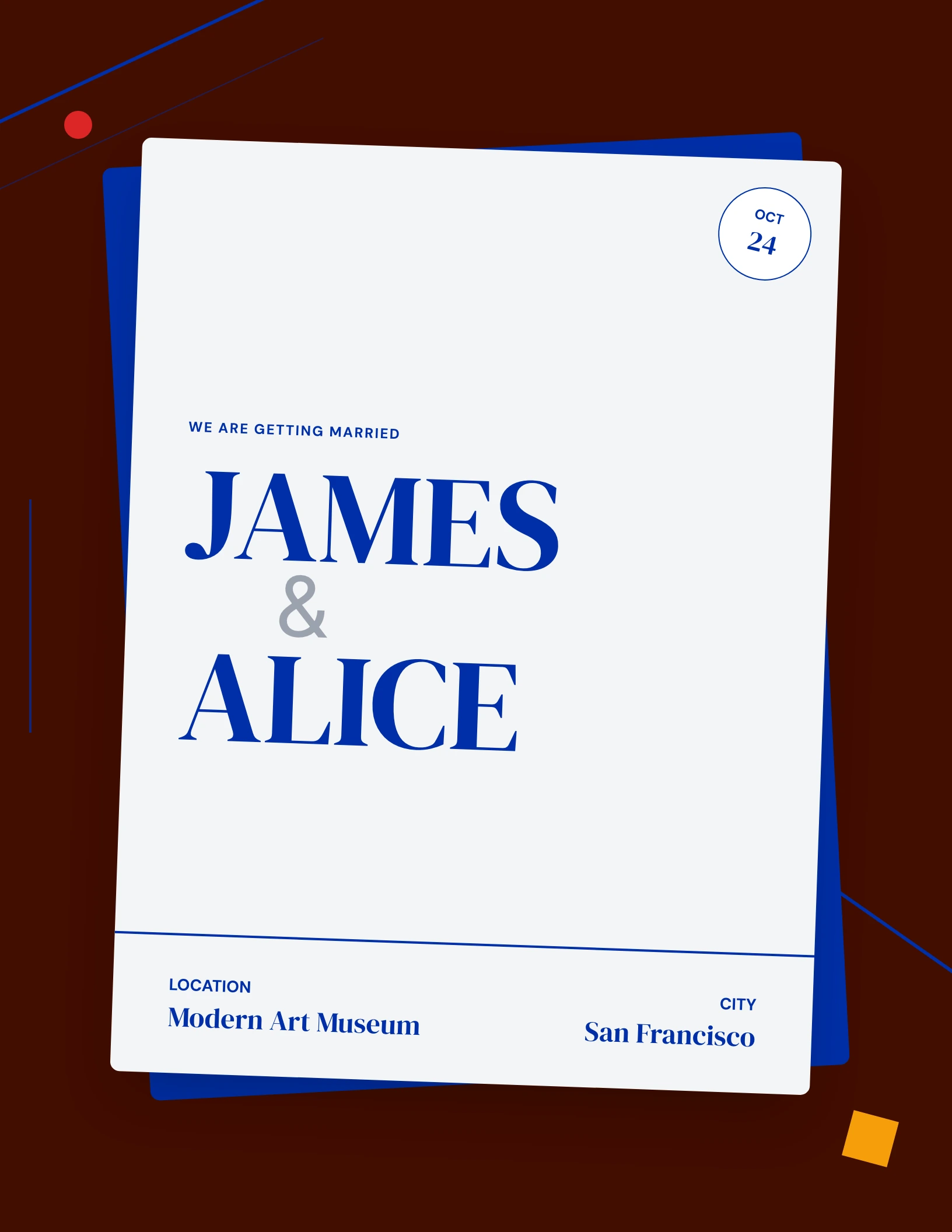 Bauhaus Offset invitation