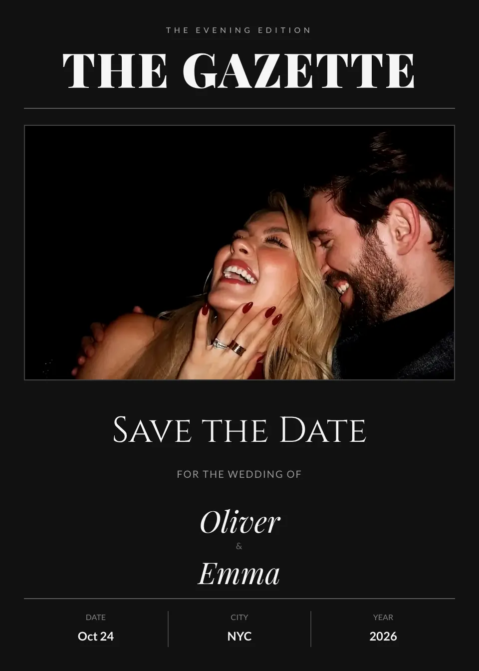 Editorial Noir design