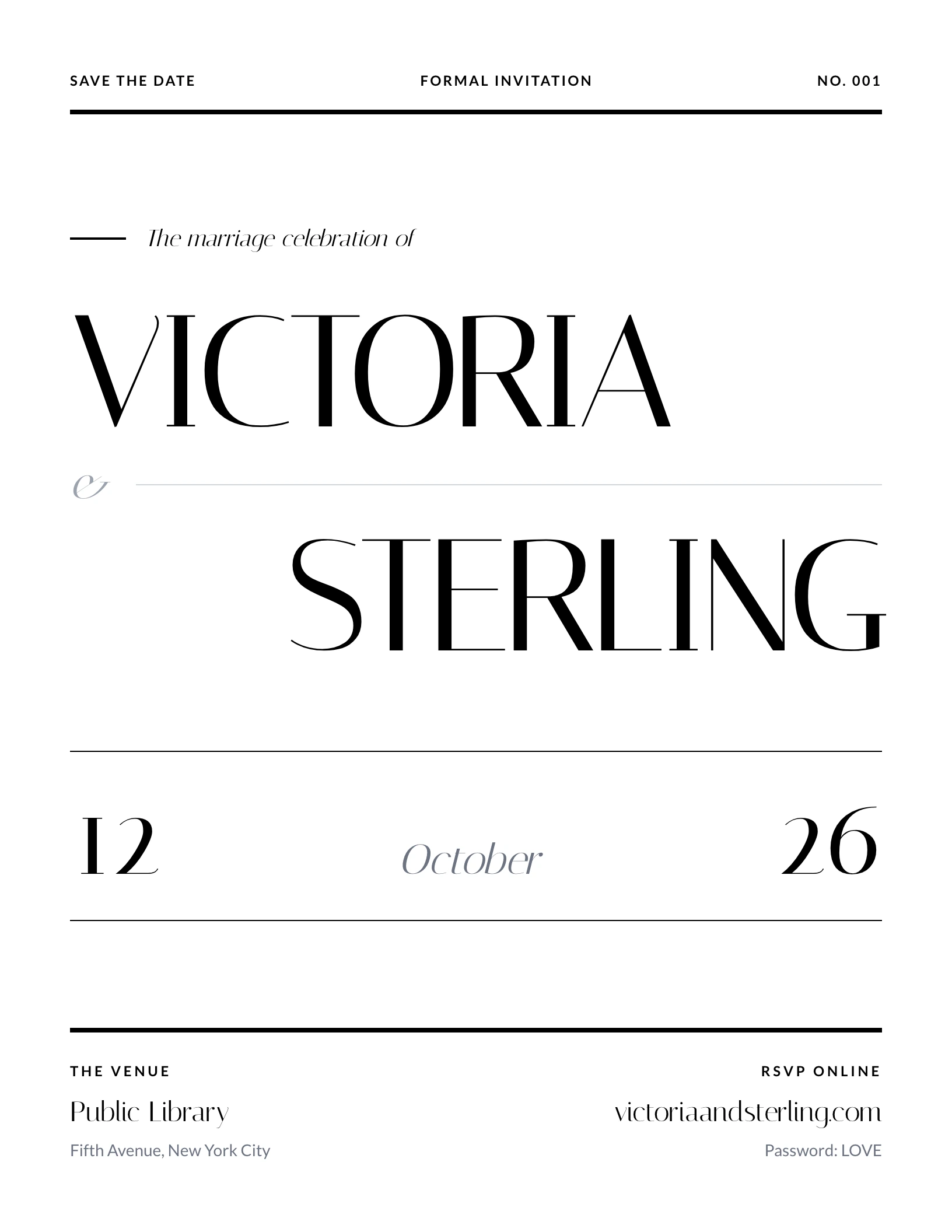 Urban Loft invitation